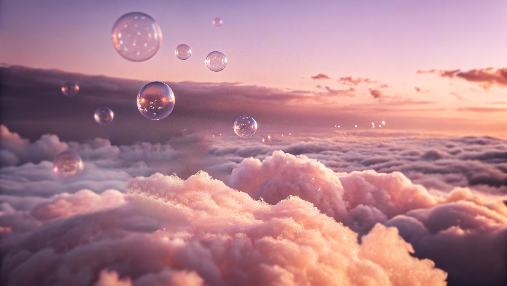 HOCl Labs skincare products on a cloud background